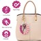 Silicone Beaded Keychain Wristlet Key Ring Bracelet Cute Plum Car Key Chain Holder for Women Girls